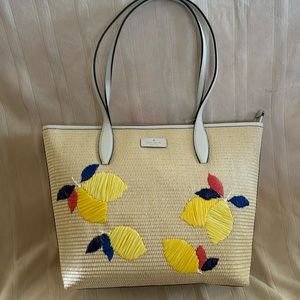 Kate Spade Spring Straw Tote!